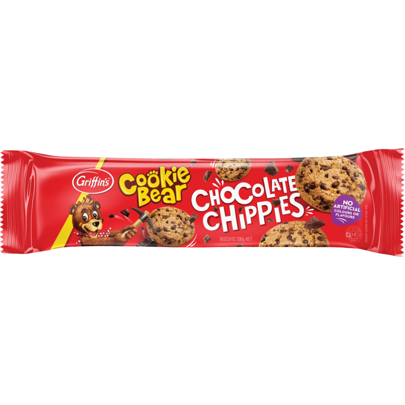 Griffins Cookie Bear Chocolate Chippies Biscuits 200g