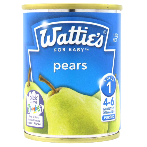 Watties Pears Baby Food Tin 120g