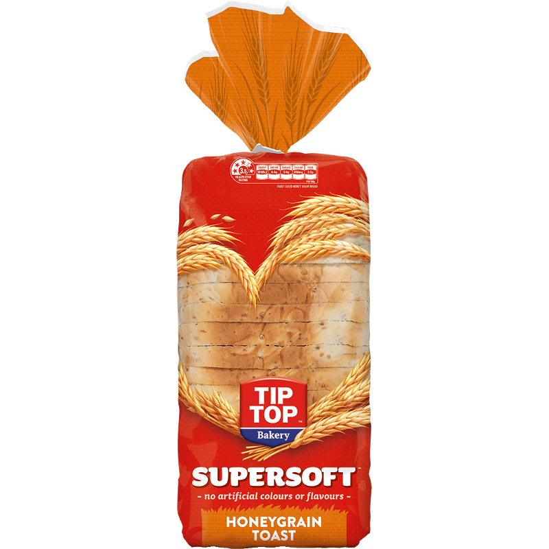 GWF Tip Top Supersoft Honeygrain Toast