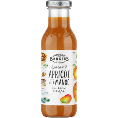 Barkers Spiced Apricot with Mango Sauce 330g