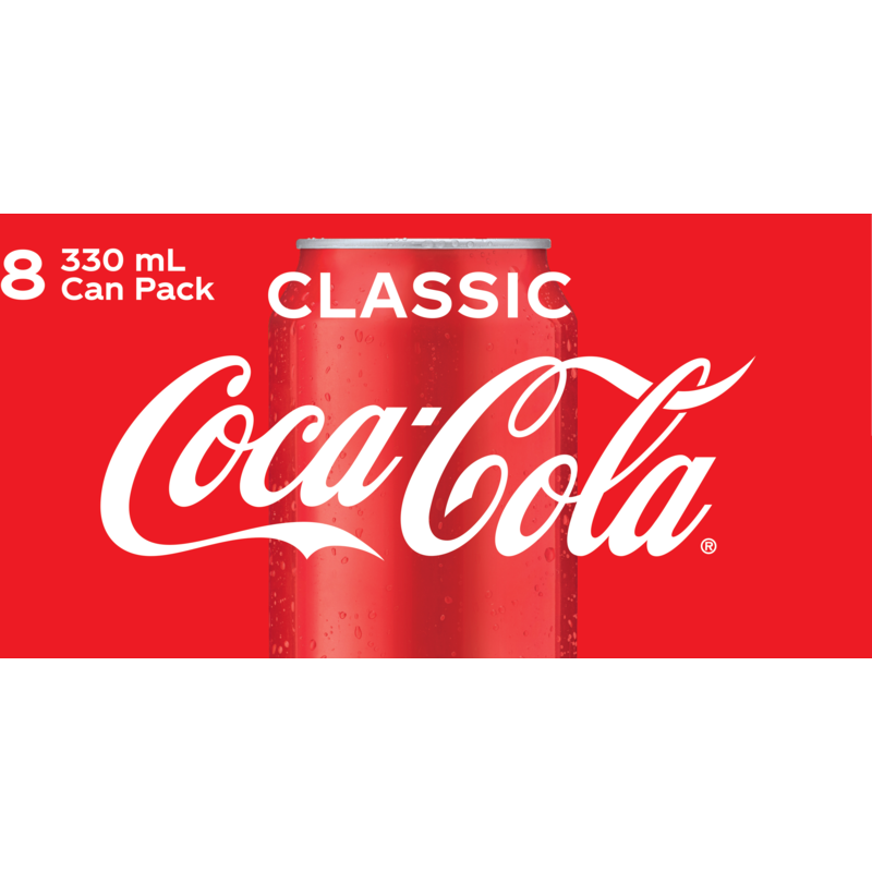 Coca Cola Cans 330ml 8pk / Coca-Cola