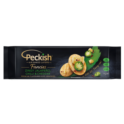 Peckish Fancies Caramelised Onion & Balsamic Rice Crackers 90g