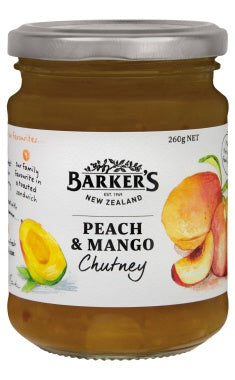 Barkers Peach & Mango Chutney 260gm