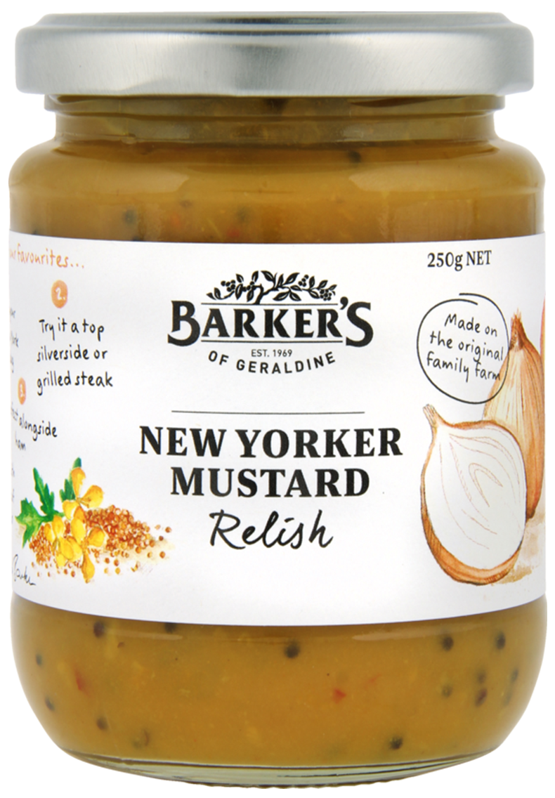 Barkers New York Mustard Relish 250g