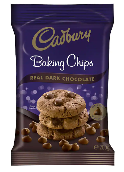 Cadbury Real Dark Chocolate Baking Chips 200g