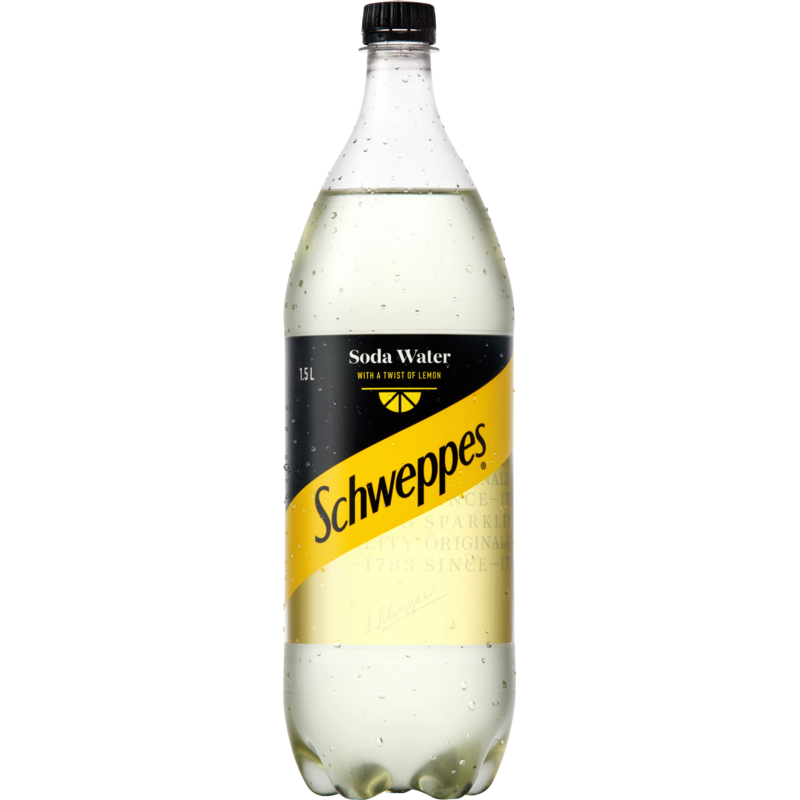 Schweppes Soda with Twist of Lemon 1.5L