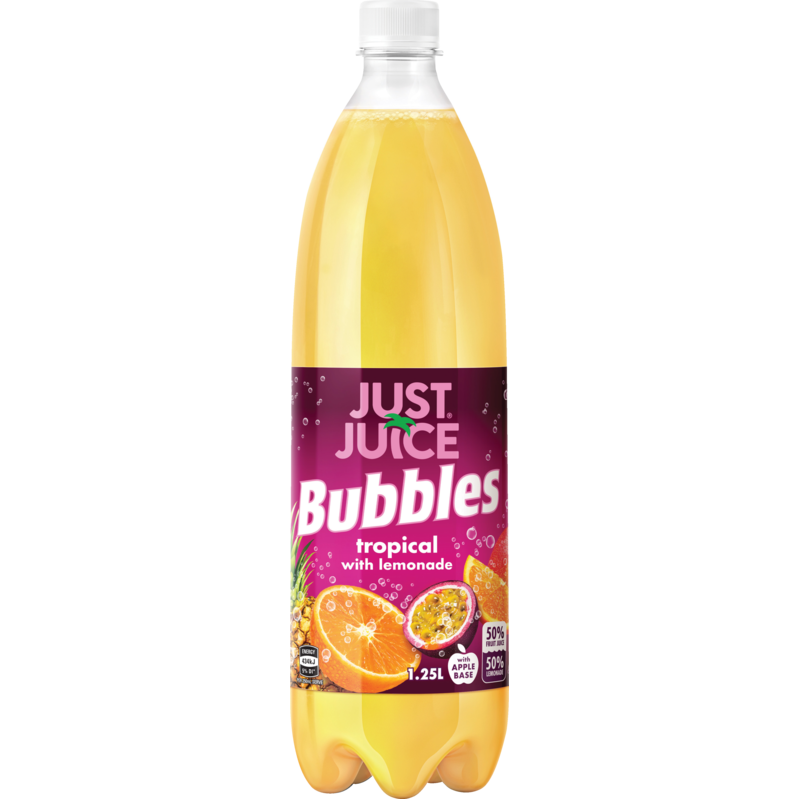 Just Juice Bubbles Tropical 1.25L