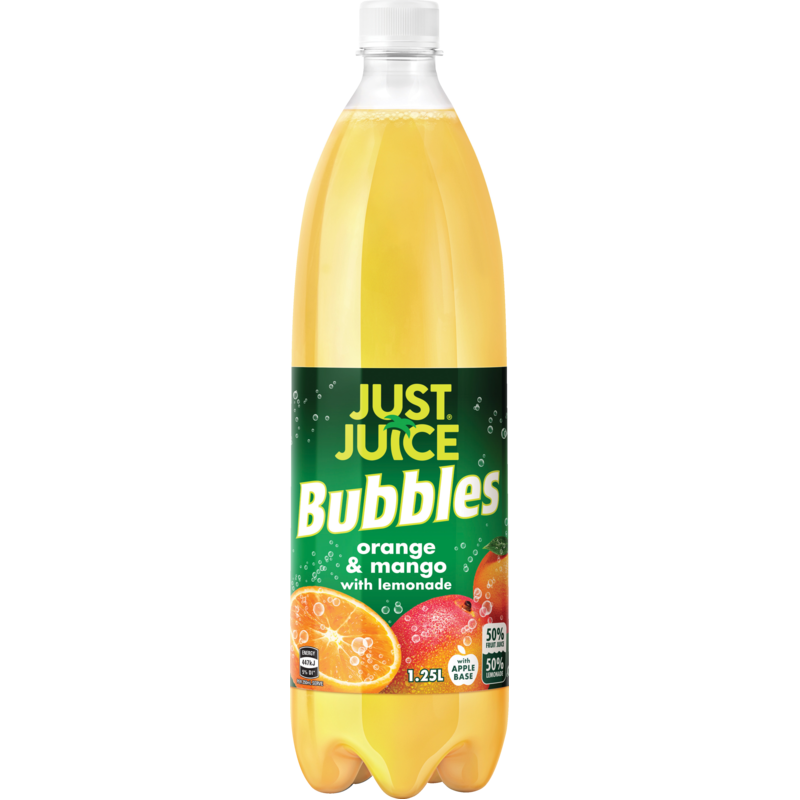 Just Juice Orange & Mango Bubbles 1.25L