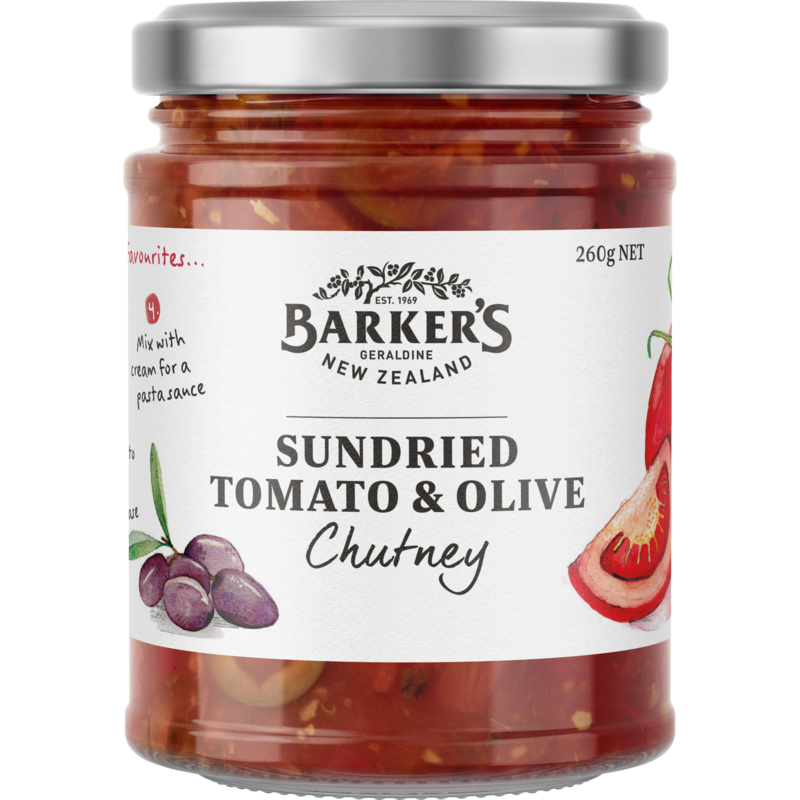 Barkers Sundried Tomato & Olive Chutney 260g