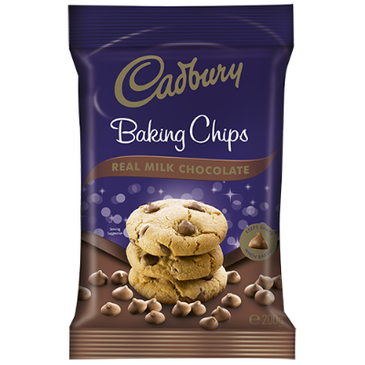 Cadbury Baking Chips Real Milk Chocolate 200g