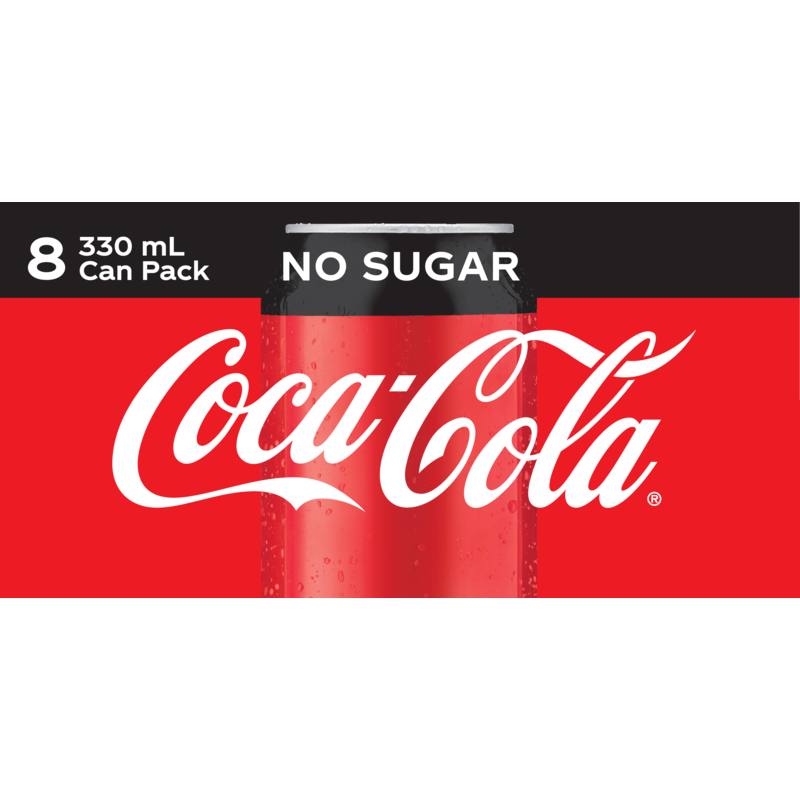 Coca Cola Cans 330ml 8pk / Coca-Cola No Sugar