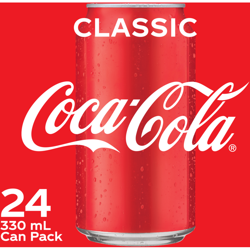 Coca Cola Cans 330ml 24pk / Coca-Cola