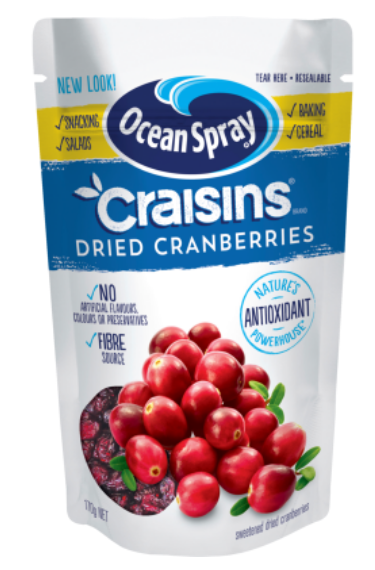 Ocean Spray Craisins Original Dried Cranberries 170g